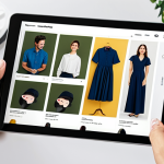 **

"A modern e-commerce website interface showcasing AI-powered personalized product recommendations. A diverse range of products are displayed with 'Recommended for You' labels. A happy customer is browsing on a tablet, fully clothed, appropriate attire, safe for work, perfect anatomy, natural proportions, professional digital art, high quality, professional, modest, family-friendly."

**