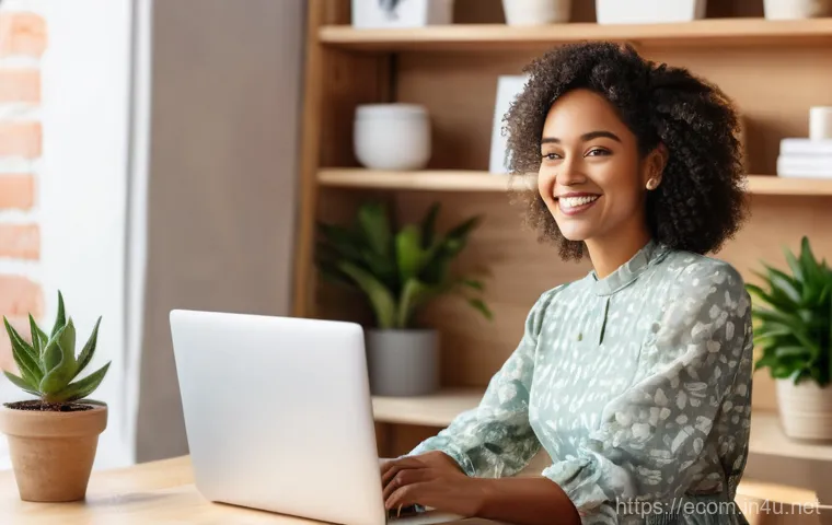 전자상거래 실무에서 자주 사용하는 도구와 플랫폼 소개 - **Prompt 1: Online Store Launch - Creative Entrepreneur**
A vibrant, photorealistic image of a y...