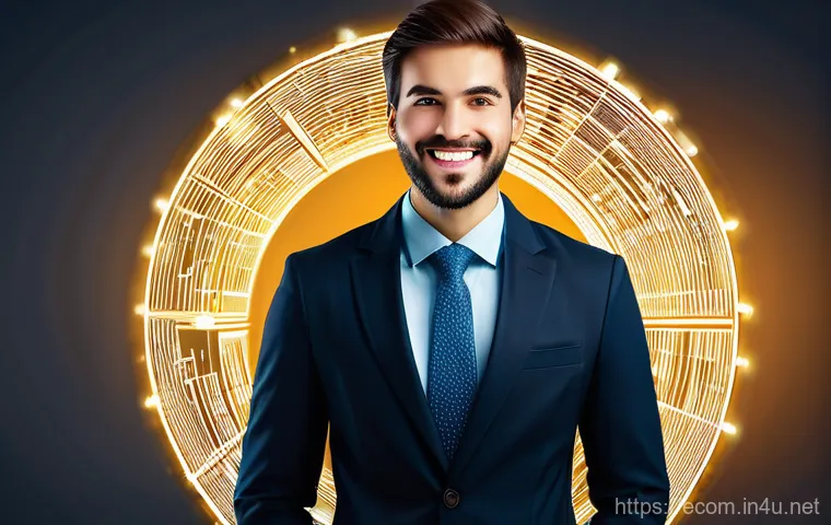 전자상거래 관리사와 정보처리기사 병행 학습법 - **Image Prompt 1: The Synergistic Professional**
A highly confident and well-dressed professiona...