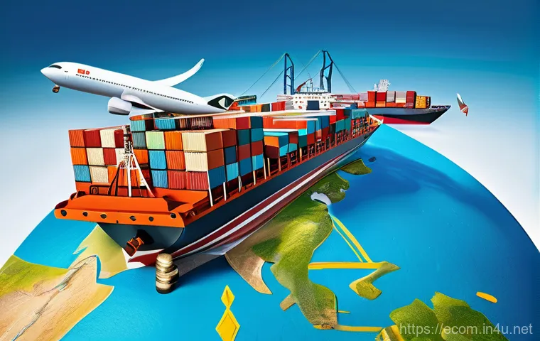 전자상거래 필기 시험에서 자주 출제되는 문제 유형 - 0). Gradually transitioning to the right, the scene evolves into a modern, vibrant setting where a d...